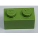 LEGO Modulex Pastellgrün Modulex Backstein 1 x 2 mit M auf Bolzen
