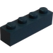 LEGO Modulex Teal Blue Modulex Brick 1 x 4 (Lego on studs)