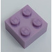 LEGO Modulex Violet Modulex Brique 2 x 2 avec M sur Goujons