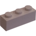 LEGO Modulex White Modulex Brick 1 x 3 with LEGO on Studs