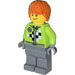 LEGO Monster Truck Bestuurder, Limoen Vest Kleding Minifiguur