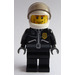 LEGO Motorfiets Cop met Wit Helm minifiguur