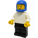 LEGO Motorfiets Rider met Blauw Helm Minifiguur