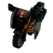 LEGO Motorcycle with Black Chassis with Flames Sticker (52035)