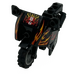 LEGO Motorrad mit Schwarz Chassis mit Flames Aufkleber (52035)