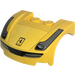 LEGO Mudgard Bonnet 3 x 4 x 1.3 Incurvé avec Ferrari Décoration avec Ferrari Emblem Autocollant (10398)