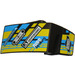 LEGO Mudguard Panel 3 Right with Blue, Yellow and Green Pattern, Sponsor Logos Sticker (61070)