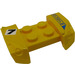 LEGO Garde-boue assiette 2 x 4 avec Overhanging Headlights avec &#039;7&#039; et &#039;Kyoto&#039; Autocollant (44674)