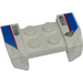 LEGO Garde-boue assiette 2 x 4 avec Overhanging Headlights avec Nuty Rez et Rouge/Bleu Lines Autocollant (44674)