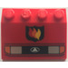 LEGO Mudguard Slope 3 x 4 with Headlights and Fire Logo (2513)