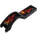 LEGO Guardabarros Plana 1 x 4.5 con Flames y Headlights (Izquierda) Pegatina (50947)