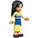 LEGO Mulan mit Blau und Gelb Skirt Minifigur