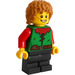 LEGO Mushroom House Boy - Medium Dark Vleeskleur Haar Minifiguur