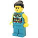 LEGO Musician (3) met Top Knot Zwart Haar Bun Minifiguur