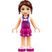 LEGO Naomi, Magenta Layered Skirt, White Top with Magenta Apron Minifigure