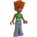 LEGO Naomi met Bril en Groen Top Minifiguur