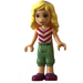 LEGO Naya with Sand Green Cropped Trousers and Chevron Striped Top Minifigure