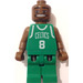 레고 NBA player, Antoine Walker, Boston Celtics Road Uniform, #8 미니피규어