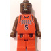 LEGO NBA player, Jalen Rose, Chicago Bulls Road Uniform #5 Minifigura