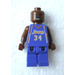 LEGO NBA Shaquille O&#039;Neal, Los Angeles Lakers #34 Road Uniform Minifigure