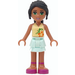 LEGO Nicole mit Light Aqua Skirt und Light Gelb oben Minifigur