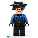 LEGO Nightwing con Blu Petto Symbol e Braccia Minifigure