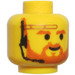 LEGO Obi-Wan Kenobi Head with Black Headset (Safety Stud) (3626)