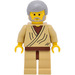LEGO Obi-Wan Kenobi (Old) Minifigure with Medium Stone Gray Hair