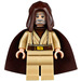 LEGO Obi-Wan Kenobi (Old) mit Dark Braun Umhang und Kapuze Minifigur