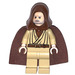 LEGO Obi-Wan Kenobi (Old) met Reddish Bruin Cape en Kap met Wit Pupils Minifiguur