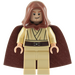 LEGO Obi-Wan Kenobi (Young) with Hood and Cape with White Pupils Minifigure