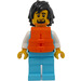 LEGO Ocean Explorer with Life Jacket and Black Tousled Hair Minifigure