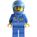 LEGO Octan Racer in Blue Suit with Helmet Minifigure
