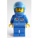 LEGO Octan Racer in Blue Suit with Helmet Minifigure