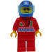 LEGO Octan Racing Blue Helmet with Stars and Stripes Pattern Minifigure