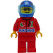 LEGO Octan Racing Blauw Helm met Stars en Strepen Patroon minifiguur