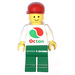 LEGO Octan Worker med hvid Skjorte med Stor Octan logo Minifigur