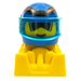 LEGO Off Road Racer - Blauw en Geel Minifiguur