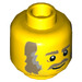 LEGO Old Fishing Store Fisherman Minifigure Kopf (Einbau-Vollbolzen) (3626 / 35724)