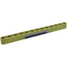 LEGO Olive Green Beam 13 with Door Plate with Rivets Pattern Model Left Side Sticker (41239)