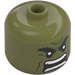 LEGO Olive Green Big Head with Hulk Face with Rage (79435 / 108757)