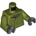 LEGO Olive Green Boy in Olive Green Jacket Minifig Torso (973 / 76382)