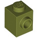 LEGO Olive verte Brique 1 x 1 avec Stud sur Une Côté (87087)