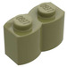 LEGO Olive Green Brick 1 x 2 Log (30136)