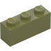 LEGO Olive Green Brick 1 x 3 (3622)
