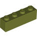 LEGO Olive Green Brick 1 x 4 (3010 / 6146)