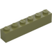 LEGO Olive Green Brick 1 x 6 (3009)