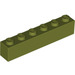 LEGO Olive Green Brick 1 x 6 (3009 / 30611)