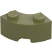 LEGO Olive Green Brick 2 x 2 Round Corner with Stud Notch and Reinforced Underside (85080)