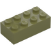 LEGO Olive Green Brick 2 x 4 (3001 / 3556)